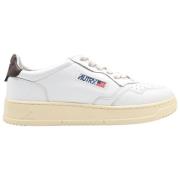 Autry Låg Man Läder Sneakers Vit/Brun White, Herr