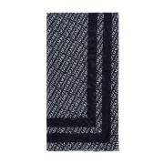 Armani Exchange Svart Modal Scarf Dam Fall/Vinter Kollektion Black, Da...