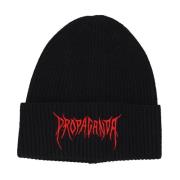 Propaganda Svart Mercy Beanie Mössa Black, Unisex