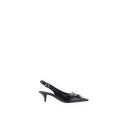 Pinko Dekorerade Slingback Kittenklack Pumps Black, Dam