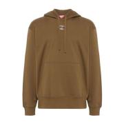 Diesel Stiliga Stickade Hoodies Brown, Herr