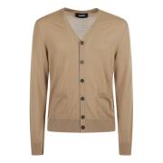 Dsquared2 Lyxigt Sandstickat Aw24 Beige, Herr