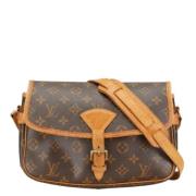 Louis Vuitton Vintage Pre-owned Canvas axelremsvskor Brown, Dam