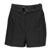 Guess Svarta damshorts med bälte och logotyp Black, Dam