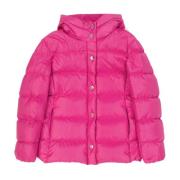 Boutique Moschino Rosa Vadderad Dunjacka Aw24 Pink, Dam