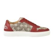 Vivienne Westwood Läder Sneakers med Gummisula Red, Dam