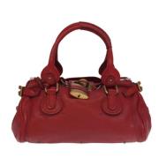 Chloé Pre-owned Pre-owned Laeder handvskor Red, Dam