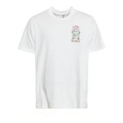 Casablanca Passage T-shirt med logotyptryck White, Herr