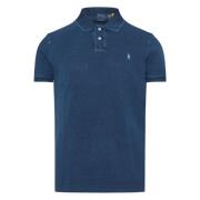 Polo Ralph Lauren Anpassad Slim Fit Bomull Mesh Polo Blue, Herr