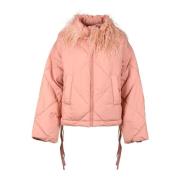 Twinset Vadderad jacka 100% polyester Pink, Dam