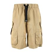 Versace Stiliga Bermuda Shorts i Nylon Brown, Herr