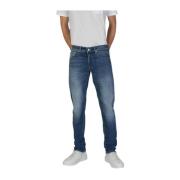 Replay Blå Comfort Bomull Jeans Byxor Blue, Herr