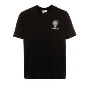 Casablanca Diamantkolumn T-shirt med Logoprint Black, Herr