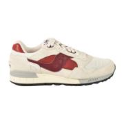 Saucony Sportiga Sneakers Läder Polyester Gummisula Beige, Herr