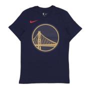 Nike NBA City Edition Logo Tee Blue, Herr