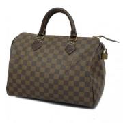 Louis Vuitton Vintage Pre-owned Tyg handvskor Brown, Dam