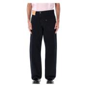 JW Anderson Twisted Worker Denim Jeans Black, Herr