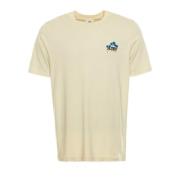 Autry Casual T-shirt med logotyptryck Beige, Herr