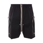 Rick Owens Svarta Shorts med Dragsko och Fickor Black, Herr