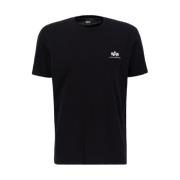 Alpha Industries Bomull T-shirt med Stil La Maglietta Black, Herr