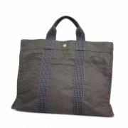 Hermès Vintage Pre-owned Canvas handvskor Gray, Dam