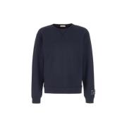 Valentino Stretch Bomull Regular Fit Sweatshirt Blue, Herr