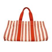 Hermès Vintage Pre-owned Canvas handvskor Red, Dam