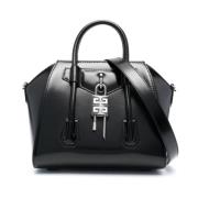 Givenchy Svart läderväska med hänglås Black, Dam