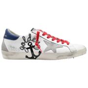 Golden Goose Superstar White Grey Star Sneakers Multicolor, Herr