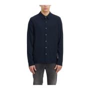 James Perse Clean Finish Jersey Skjorta Blue, Herr