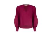 Rinascimento Elegant blus - Höst Vinter Kollektion Red, Dam