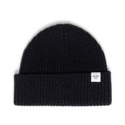 Herschel Bomull Watch Cap Beanie Black, Herr