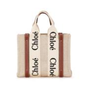 Chloé Pre-owned Pre-owned Canvas handvskor Beige, Dam