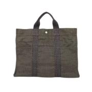 Hermès Vintage Pre-owned Canvas totevskor Gray, Dam