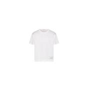 Valentino Bomull T-shirt med Couture Label White, Herr