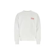 Givenchy Tryckt bomulls sweatshirt White, Herr