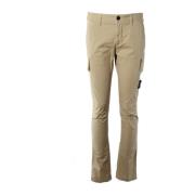 Stone Island Beige Skinny Byxor för Herr Beige, Herr