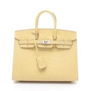 Hermès Vintage Pre-owned Laeder handvskor Beige, Dam