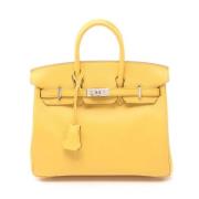 Hermès Vintage Pre-owned Laeder handvskor Yellow, Dam