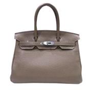 Hermès Vintage Pre-owned Laeder handvskor Gray, Dam