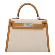 Hermès Vintage Pre-owned Laeder handvskor Beige, Dam