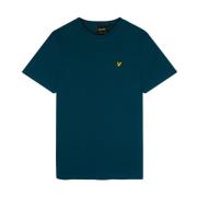 Lyle & Scott Bomull T-shirt Blue, Herr