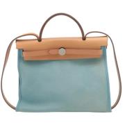 Hermès Vintage Pre-owned Canvas handvskor Blue, Dam