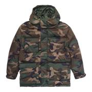 Guess Camo Puffer Parka Jacka Green, Herr