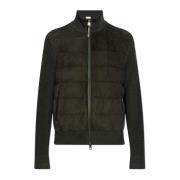 Moncler Kofta med vadderad framsida Black, Herr