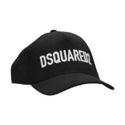 Dsquared2 Barn Svart Baseballkeps Broderad Logotyp Black, Herr