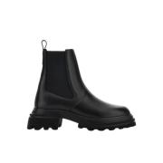 Hogan Chelsea Ankelboots med elastiska sidopaneler Black, Dam