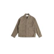 Studio Nicholson Beige Cargo Jacka Rak Skärning Beige, Herr