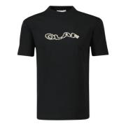 Olaf Hussein Zigzag Wavy Drift Tee T-shirt Svart Black, Herr