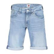 Tommy Hilfiger Blå Herr Jeans Shorts med Broderi Blue, Herr